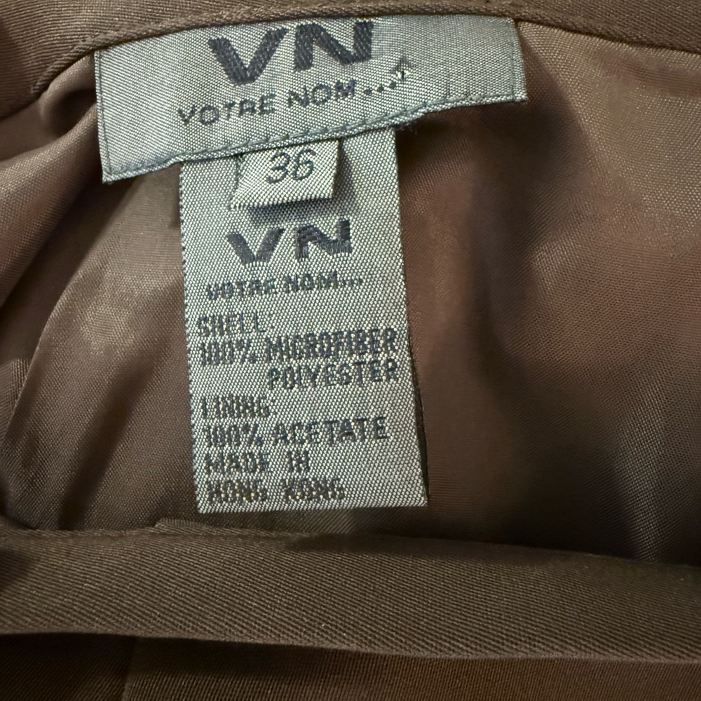 Vintage Women's Brown Pencil Skirt - Picture 6 of 6
